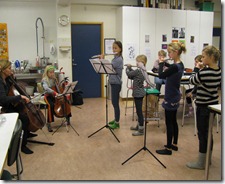 Ísabella, Sæunn, Sóley, Sólveig og Kolbrá ásamt Ásdísi kennara.